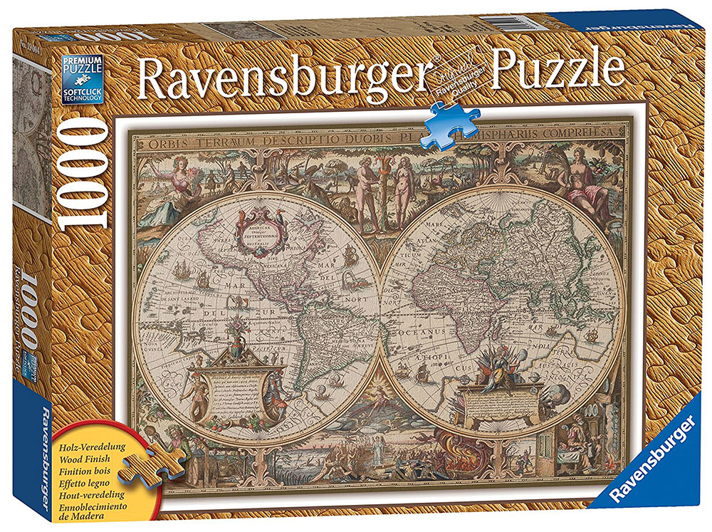 Ravensburger puzzle Antique World Map 1000 delova RA19004