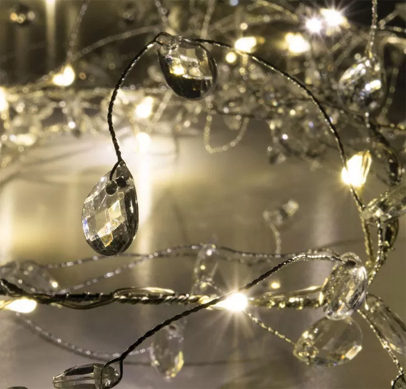 Kristalne LED lampice za jelku 150cm