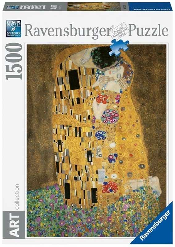Ravensburger puzzle Art - Gustav Klimt - The Kiss 1500 delova