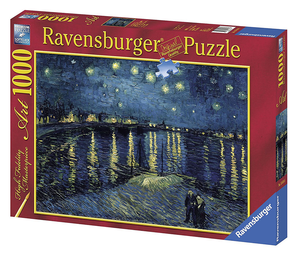 Ravensburger puzzle Art - Vincent Van Gogh - Starry Night Over Rhone 1000 delova