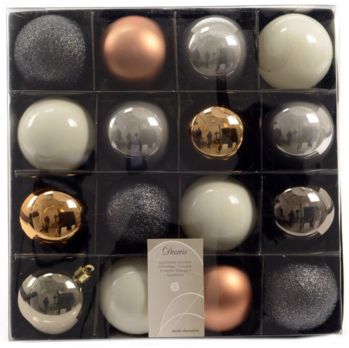 Kugle za jelku Balans boja 16 komada 6cm