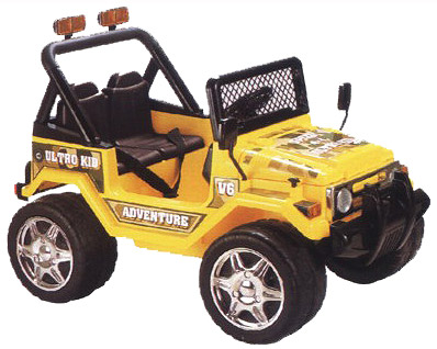 Automobil na akumulator - dvosed BS618 žuti