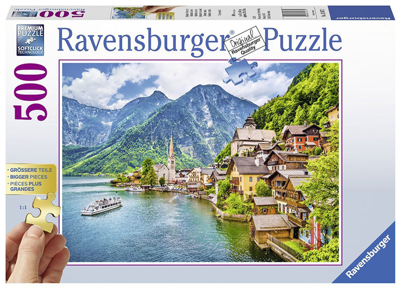 Ravensburger puzzle Austrija - Hallstatt 500 delova BIGGER PIECES RA13687