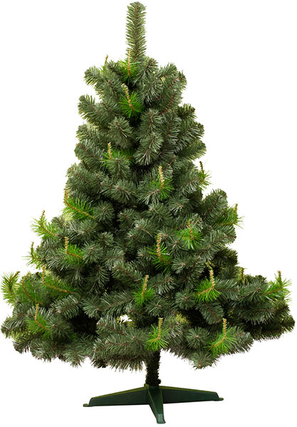 Široka novogodišnja jelka sa svetlim i tamnim zelenim grančicama Agder 150 cm