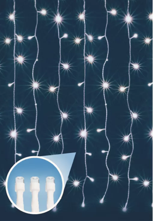 Svetleća LED zavesa 60x140cm sa 84 hladno belih LED