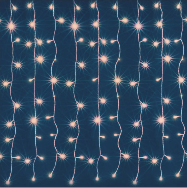 Svetleća LED zavesa 90x140cm sa 126 hladno belih LED