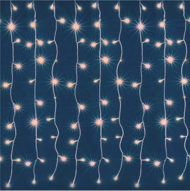 Svetleća LED zavesa 90x140cm sa 126 hladno belih LED