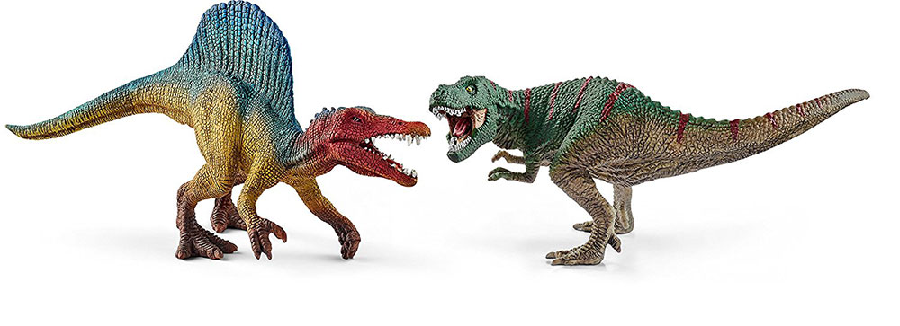 Schleich Figurice Dinosaurusi - Spinosaurus i T-Rex mali 41455