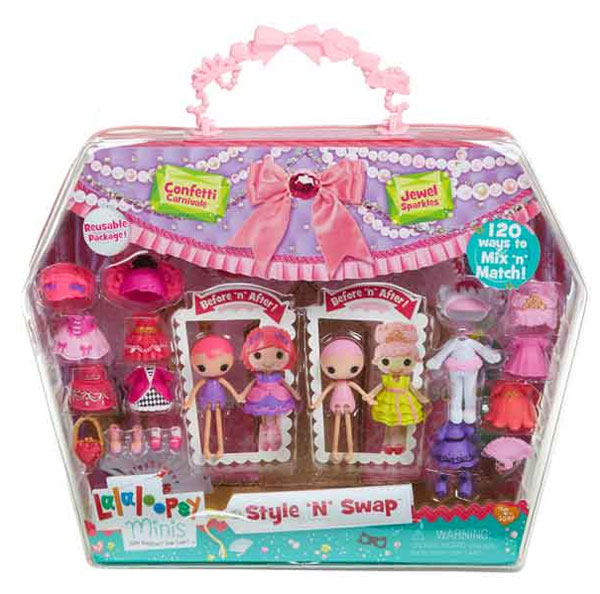 Lalaloopsy Mini Dve Lutke Sa Garderobom 539643, roze