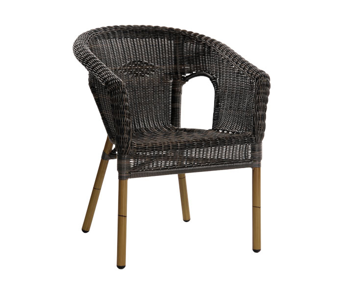 Baštenska stolica Royal 5 deluxe dark bamboo round indocoffe 