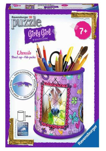  Ravensburger 3D puzzle GIRLY GIRL edition  Kutija za olovke - Konji  54 dela RA12075
