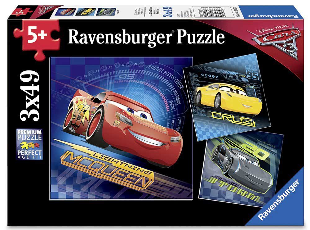 Ravensburger puzzle Dečije puzle - 3x49 - Disney - PIXAR - Cars 3  3x49 delova RA08026