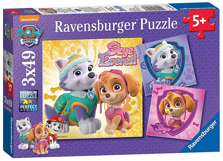 Ravensburger puzzle Dečije puzle - 3x49 - Paw Patrol - Paw Patrol - Skye i Everest 3x49 delova RA08008