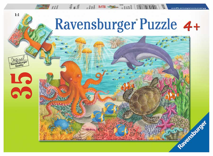 Ravensburger puzzle Dečije puzle - 35 - Životinje - Ocean Friends 35 delova RA08780 - Image 1