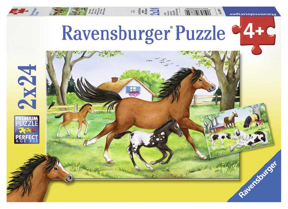 Ravensburger puzzle Dečije puzle - 2x24 - Životinje - Konji - World of Horses  2x24 dela RA08882