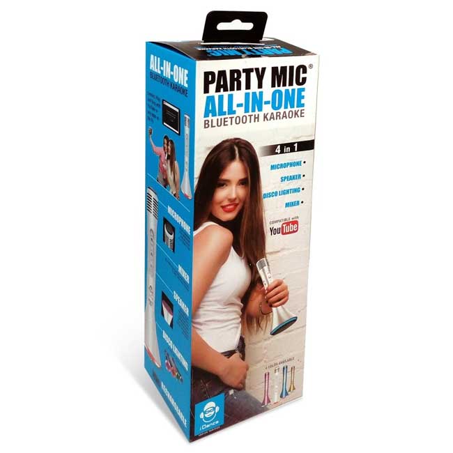 iDance Mikrofon sa zvučnikom i disko svetlom PM10