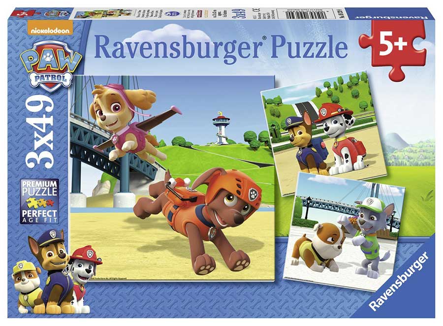 Ravensburger puzzle Dečije puzle - 3x49 - Paw Patrol - Tim na četiri šape  3x49 delova RA09239