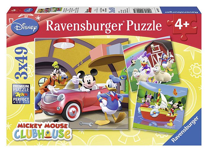 Ravensburger puzzle Dečije puzle - 3x49 - Disney - Mickey Mouse Club House - Svi vole Miki Mausa   3x49 delova RA09247
