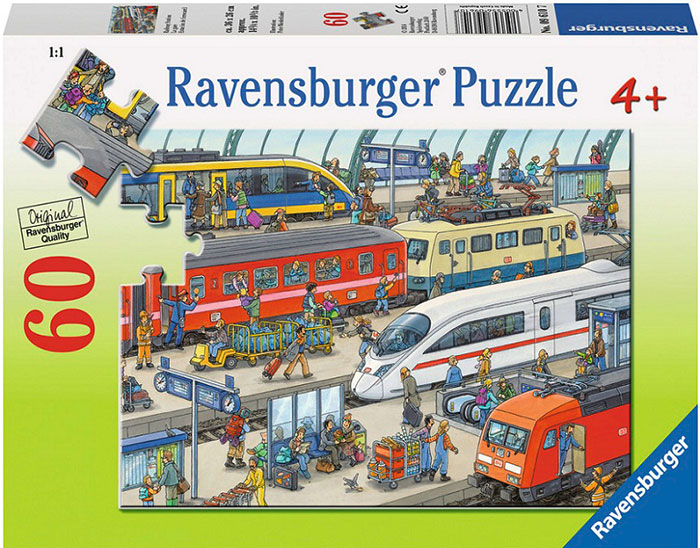 Ravensburger puzzle Dečije puzle - 60 - 1:1 - Railway Station - Železnička stanica  60 delova RA09610