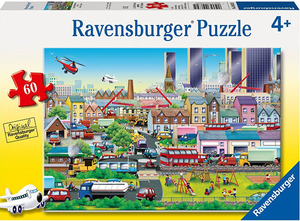 Ravensburger puzzle Dečije puzle - 60 - 1:1 - Busy Neighborhood -  60 delova RA09630