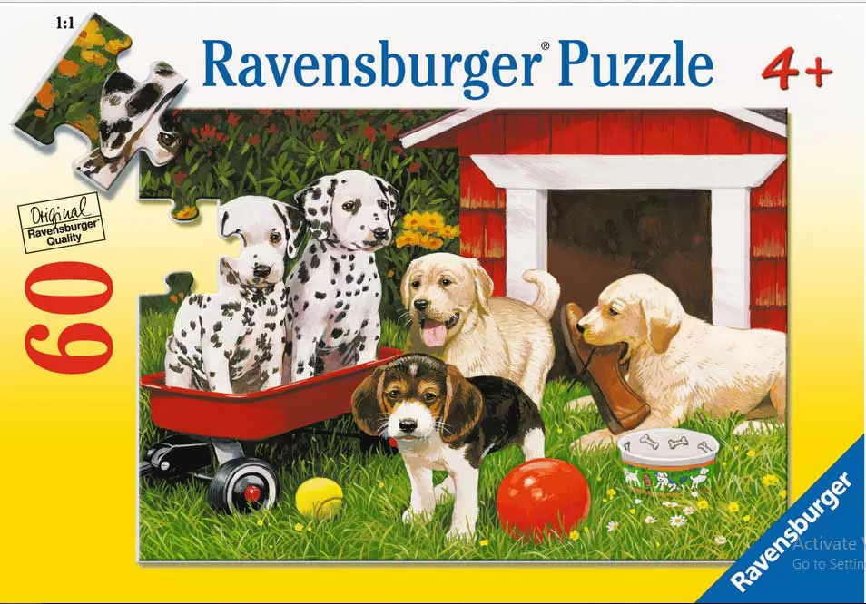 Ravensburger puzzle Dečije puzle - 60 - 1:1 - Životinje - Kučići - Puppy Party 60 delova RA09526