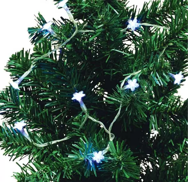 Lampice za jelku na baterije Pahuljice MLC10/H