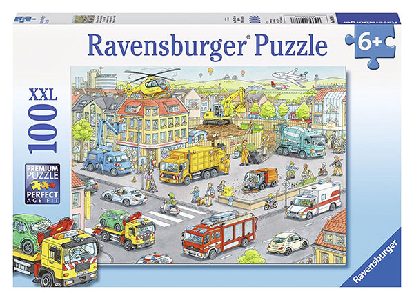 Ravensburger puzzle Dečije puzle - XXL - Vehicles in the City - Vozila u gradu 100 delova RA10558