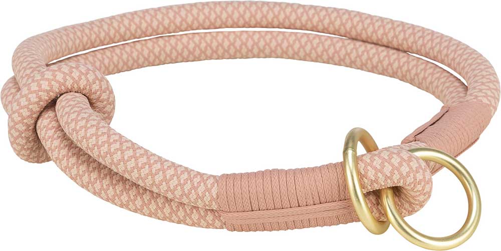 Ogrlica poludavilica za pse veličina S-M Soft Rope pink/light pink Trixie 1984507
