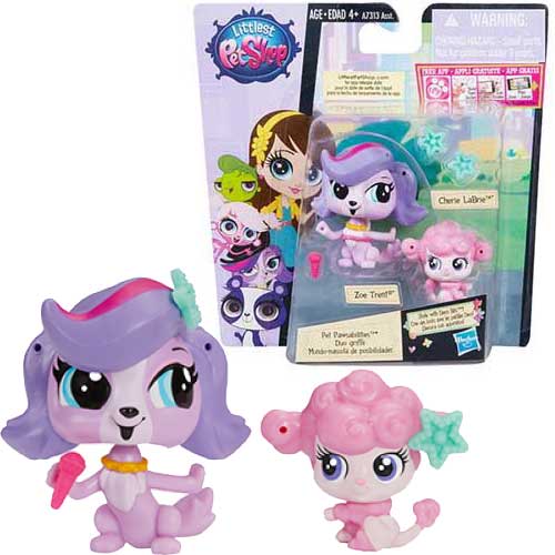 Hasbro Littlest Pet Shop figure Zoe Trent i Cherie LeBrie A7313