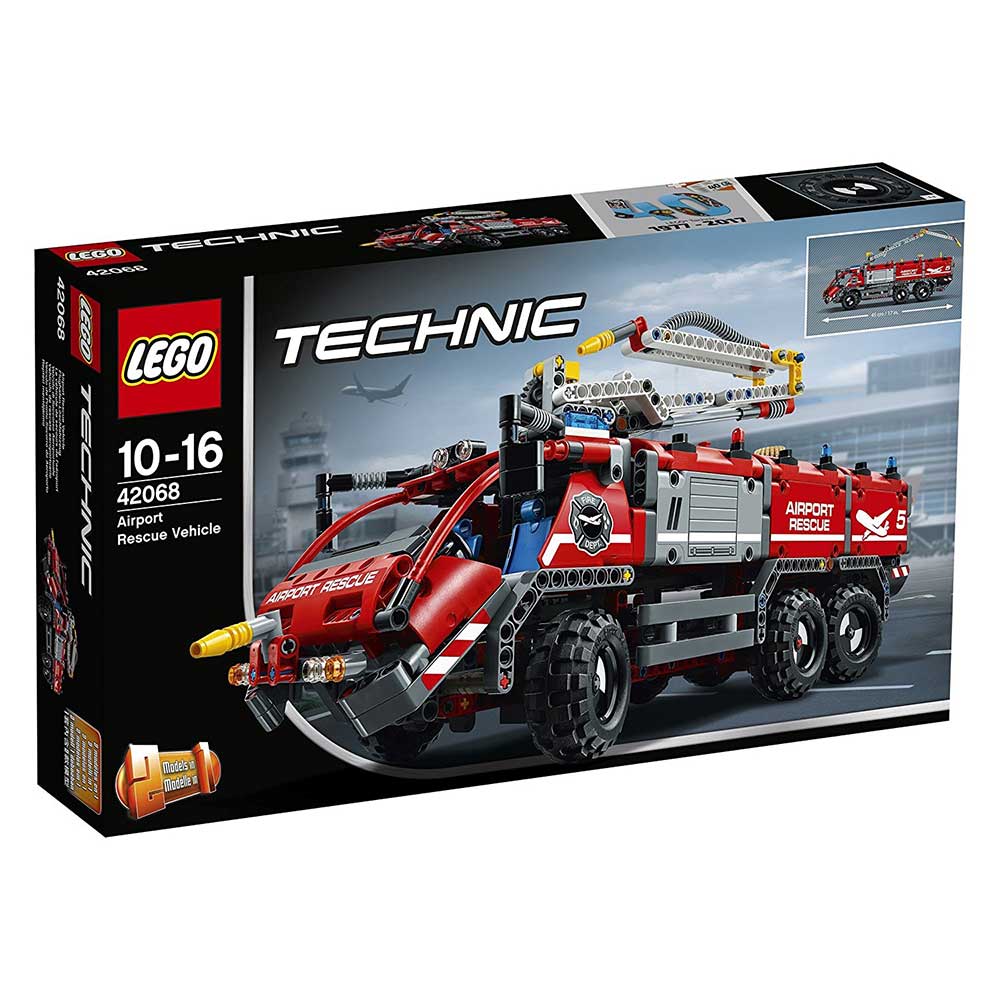 LEGO® Technic - Model 2 u 1 - Airport Rescue Vehicle - Fire Rescue Vehicle - Aerodromsko spasilačko vozilo - Vatrogasno vozilo  1098 delova 42068