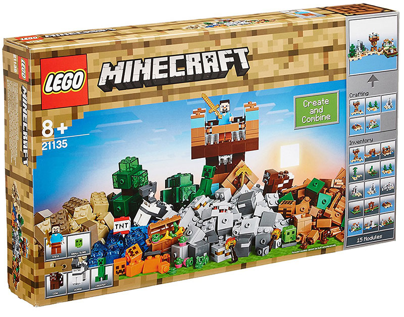 LEGO® Minecraft kocke  The Crafting Box 2.0 - Kutija za gradnju 2.0  717 delova  21135