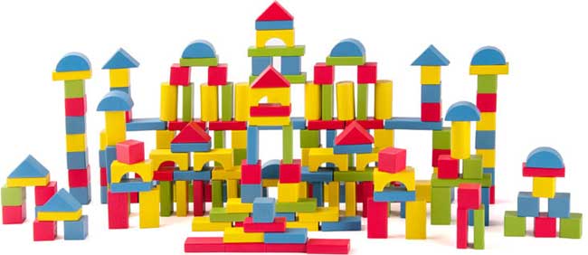 Woodyland Drvene kocke 200 komada 91869