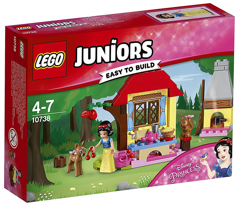 LEGO Juniors kocke Disney Princess - Snow Whites Forest Cottage - Snežanina koliba u šumi 67 delova 10738
