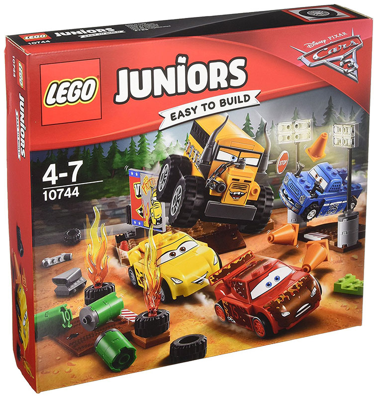 LEGO Juniors kocke Disney PIXAR Cars 3 - Thunder Hollow Crazy 8 Race – Šašave trke 191 delova 10744