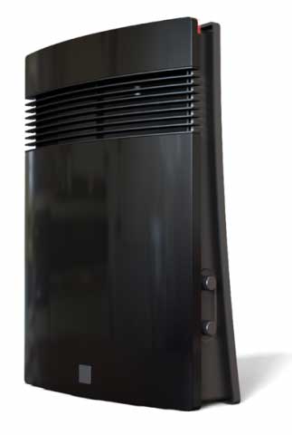 Ermete Giudici Litho grejalica sa ventilatorom Crna