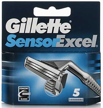 Gillette Sensor Excel Pet rezervnih glava brijača 0501045