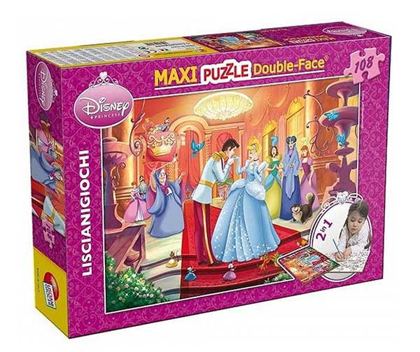 Lisciani Slagalica 108 Delova-Pepeljuga 2u1 Složi i Oboji 31713