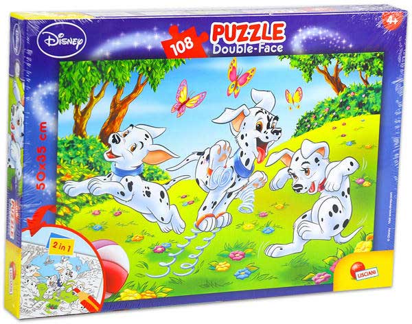 Lisciani Slagalica 108 Delova 101 Dalmatinac 2u1 Složi i Oboji 31685