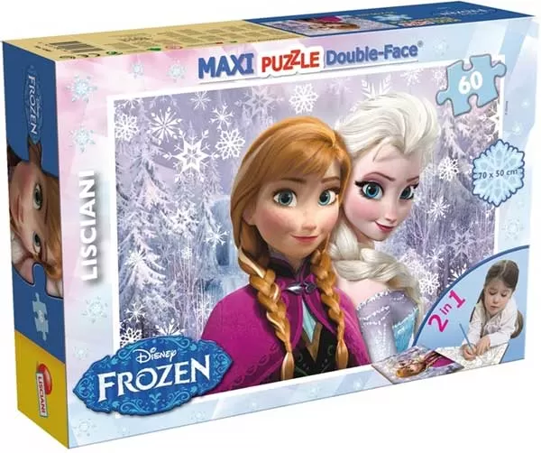 Lisciani Slagalica 60 Delova Frozen Sestre 2u1 Složi i Oboji 31667