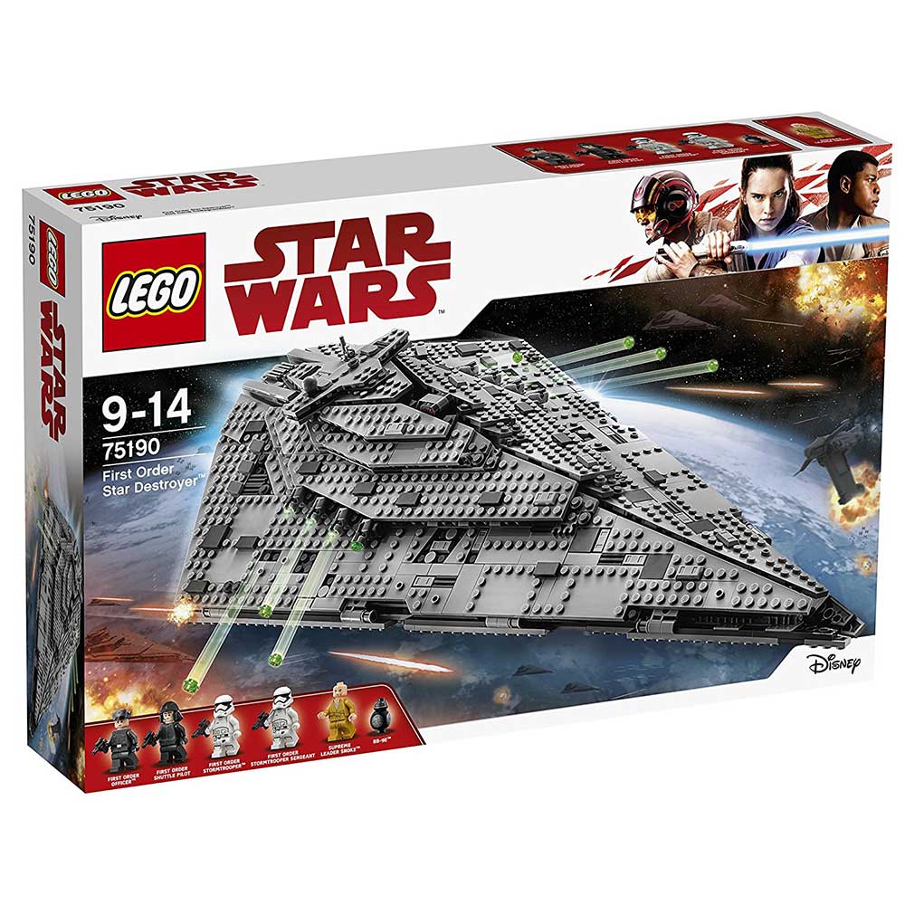 LEGO® STAR WARS™ kocke First Order Star Destroyer - Zvezdani uništitelj Prvog reda 1416 delova 75190