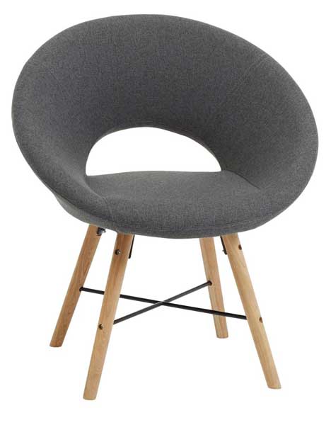 Fotelja Kala tkanina siva