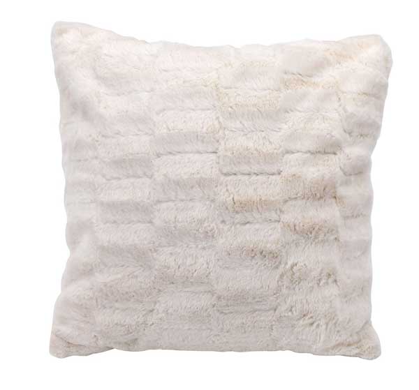 Ukrasni Jastuk Migi 45x45 veštačko krzno bela