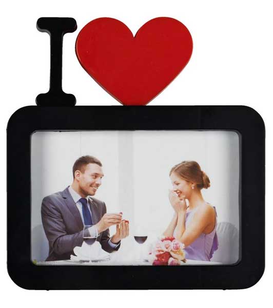 Ram Za Slike Vega 10x15 sa srcem crna