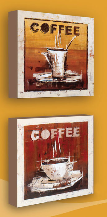 Hot Coffee 18x18 cm x 2