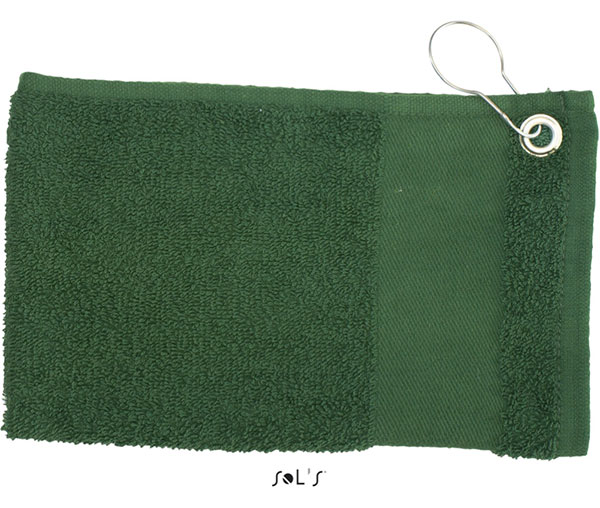 Sols Mali pamučni peškir sa metalnom zakačaljkom Caddy Bottle Green 01190