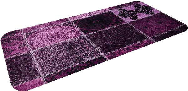 Prostirka za kupatilo Patchwork  60x100 ljubičasta