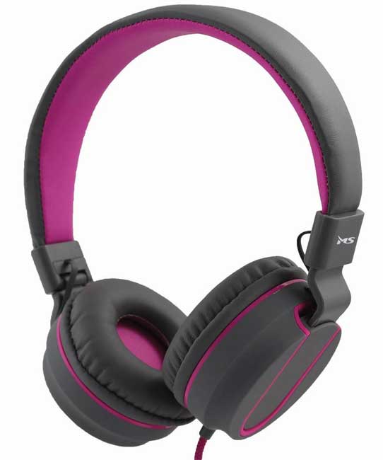 Slušalice sa mikrofonom MS Fever 2 sivo-roze