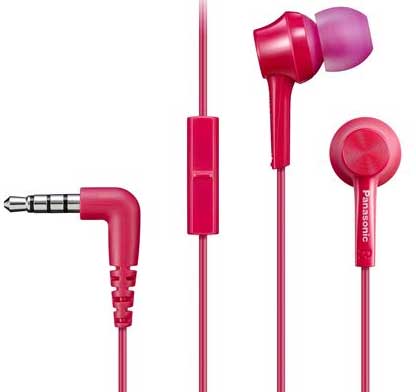Panasonic slušalice sa mikrofonom RP-TCM105E-P pink