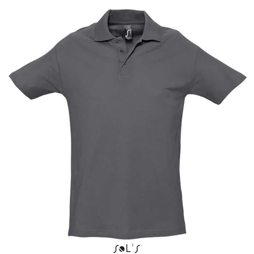 Sols Polo majica za muškarce Spring II Mouse Grey veličina L 11362