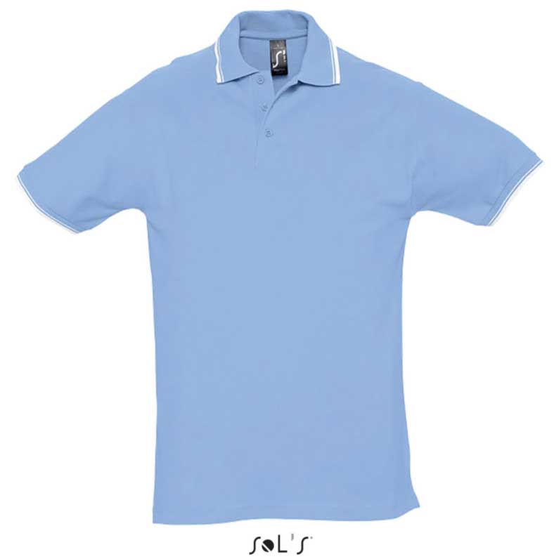 Muška polo majica Sols Practice Sky Blue veličina XL 11365